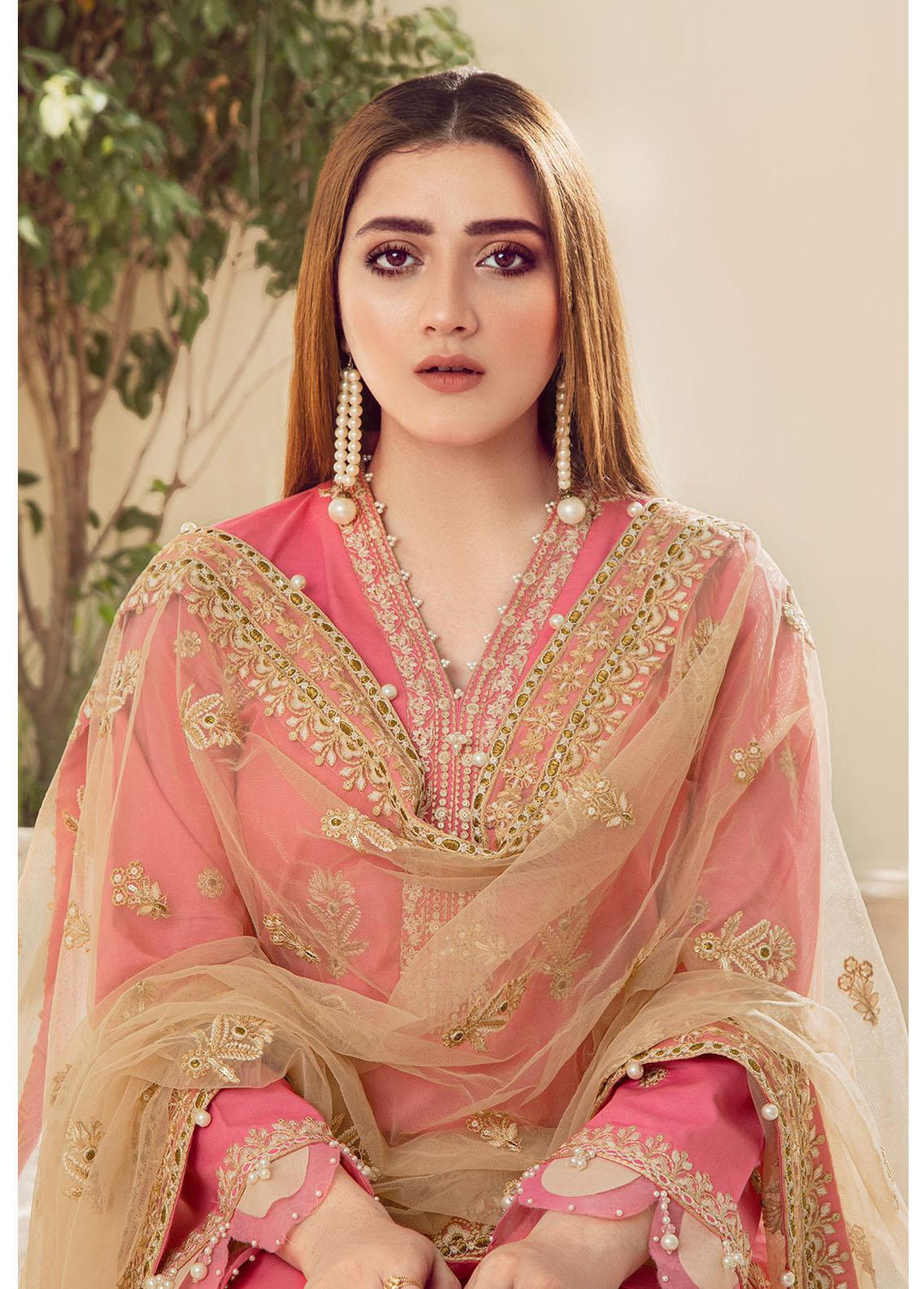 Mah-Pari By Surmai Embroidered Lawn Suits Unstitched 3 Piece SUR21M 04 Sange Mer Mer - Summer Collection