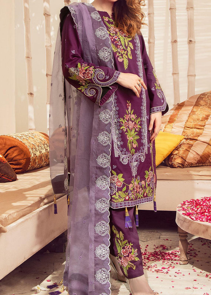 Mah-Pari By Surmai Embroidered Lawn Suits Unstitched 3 Piece SUR21M 07 Sanam - Summer Collection