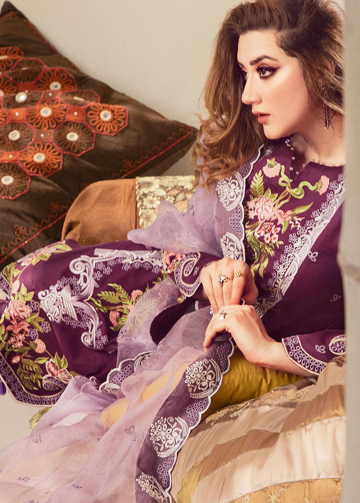 Mah-Pari By Surmai Embroidered Lawn Suits Unstitched 3 Piece SUR21M 07 Sanam - Summer Collection