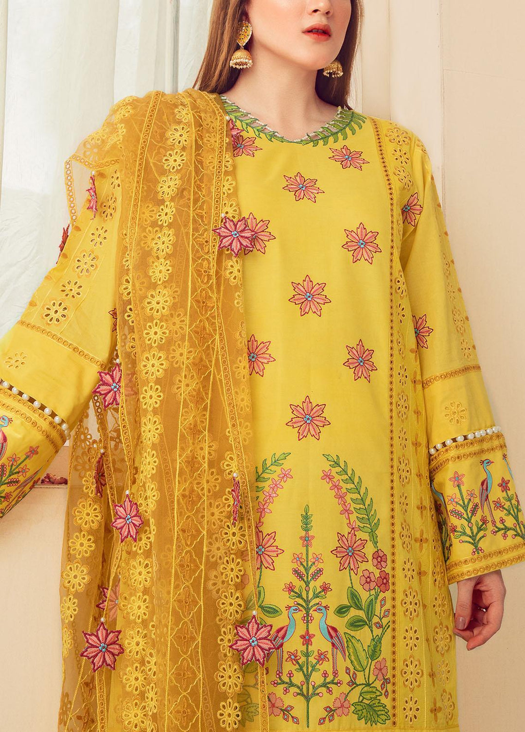 Mah-Pari By Surmai Embroidered Lawn Suits Unstitched 3 Piece SUR21M 08 Rawayat - Summer Collection