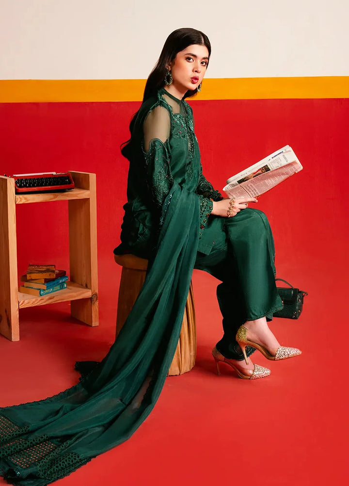 Maham Sultan Embroidered Pret Tussle Silk 3 Piece Suit Kismet