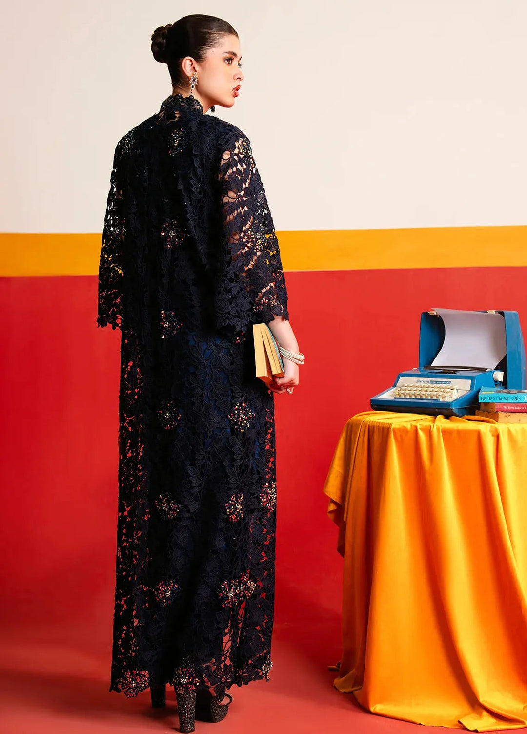 Maham Sultan Embroidered Pret Tussle Silk 3 Piece Suit Rapture