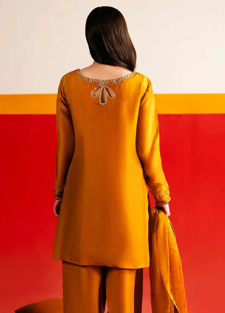 Maham Sultan Embroidered Pret Tussle Silk 3 Piece Suit Vow