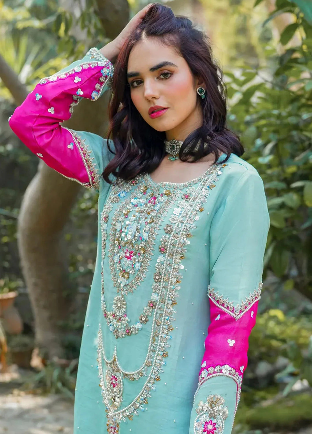 Maham Sultan Pret Embroidered 3 Piece Suit Afreen