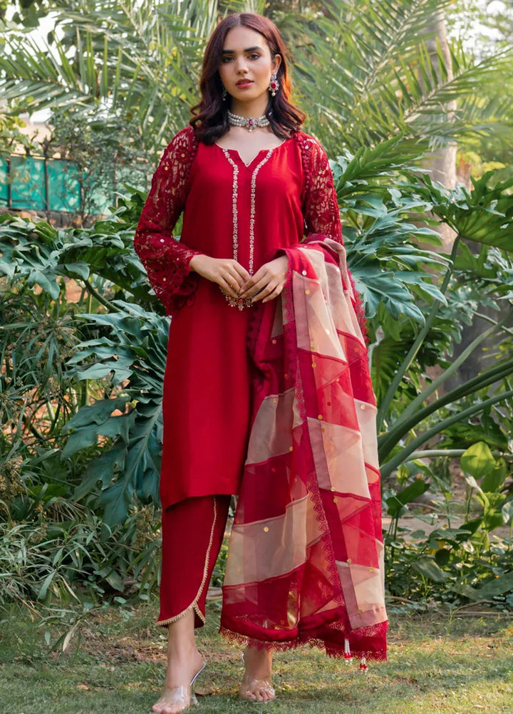 Maham Sultan Pret Embroidered 3 Piece Suit Anmol