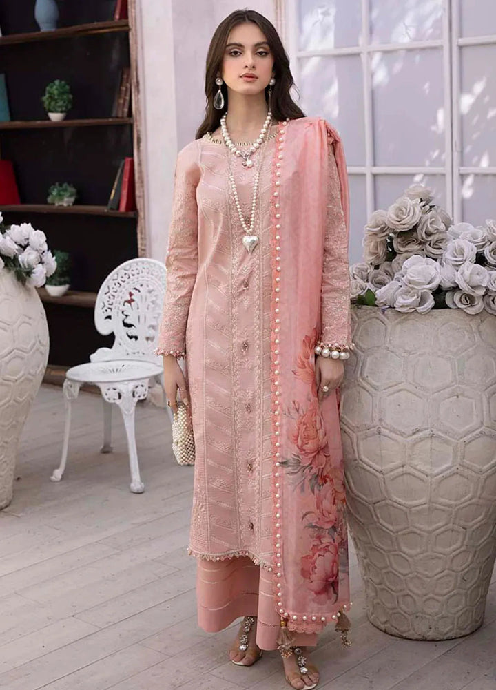 Maham Sultan Pret Embroidered Lawn 3 Piece Suit Janan
