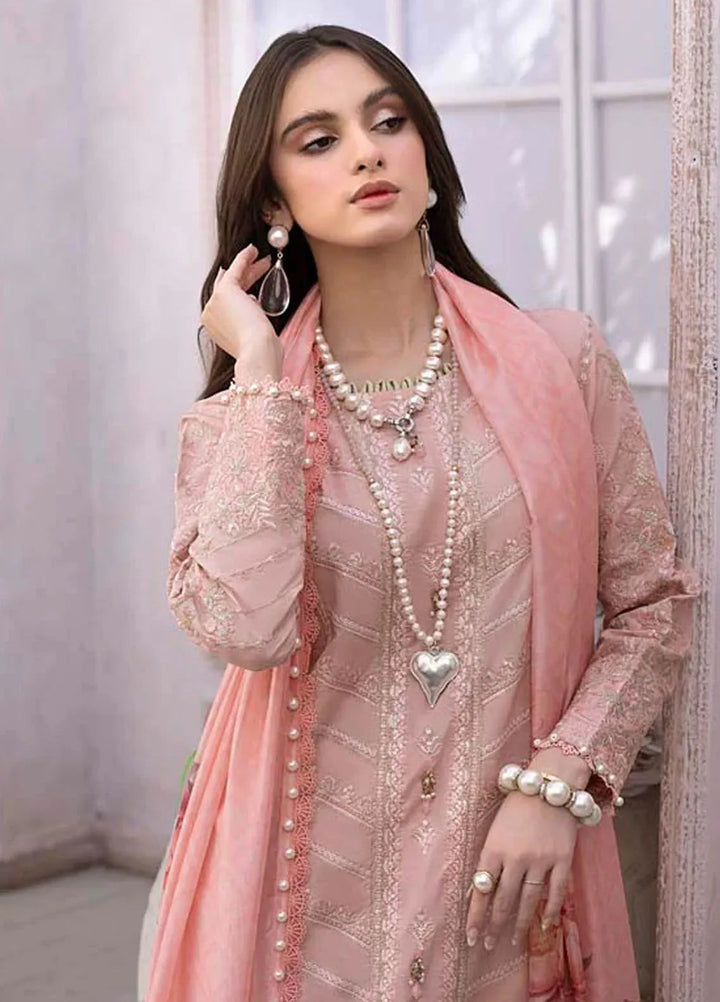 Maham Sultan Pret Embroidered Lawn 3 Piece Suit Janan
