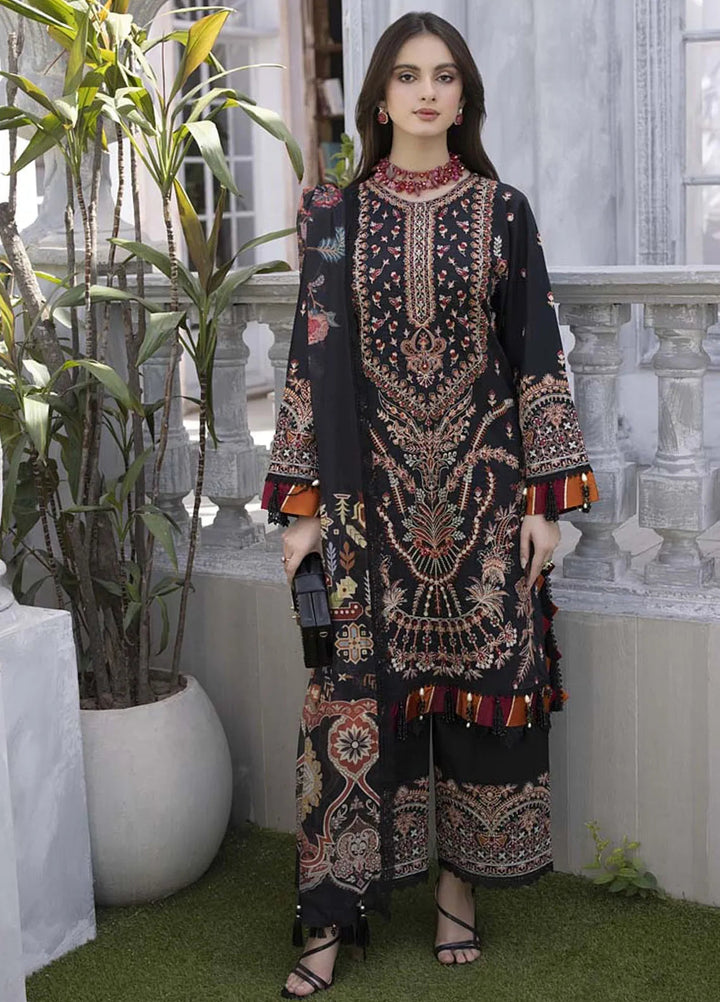 Maham Sultan Pret Embroidered Lawn 3 Piece Suit Mahrukh