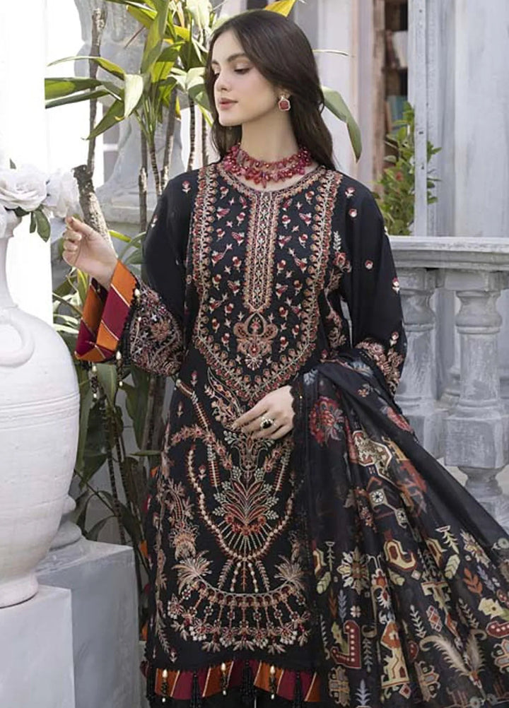 Maham Sultan Pret Embroidered Lawn 3 Piece Suit Mahrukh