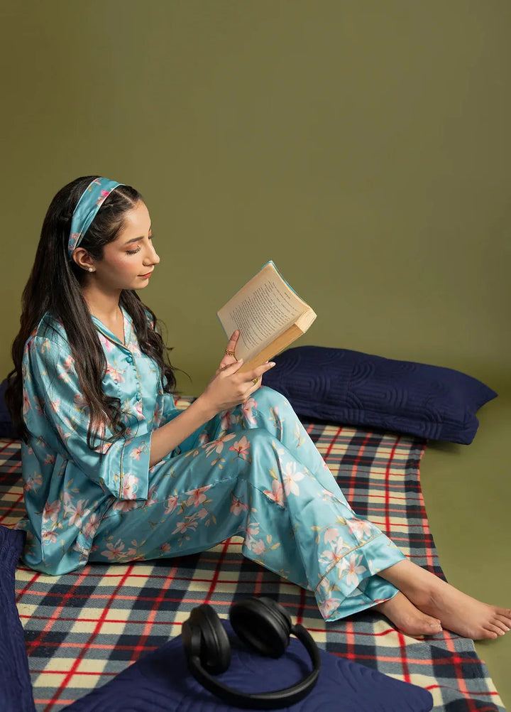 Maham Sultan Pret Printed Silk 2 Piece Suit Liria