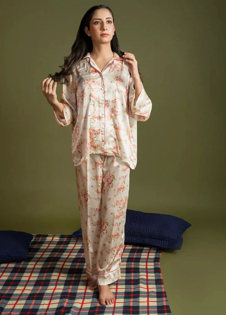 Maham Sultan Pret Printed Silk 2 Piece Suit Sora