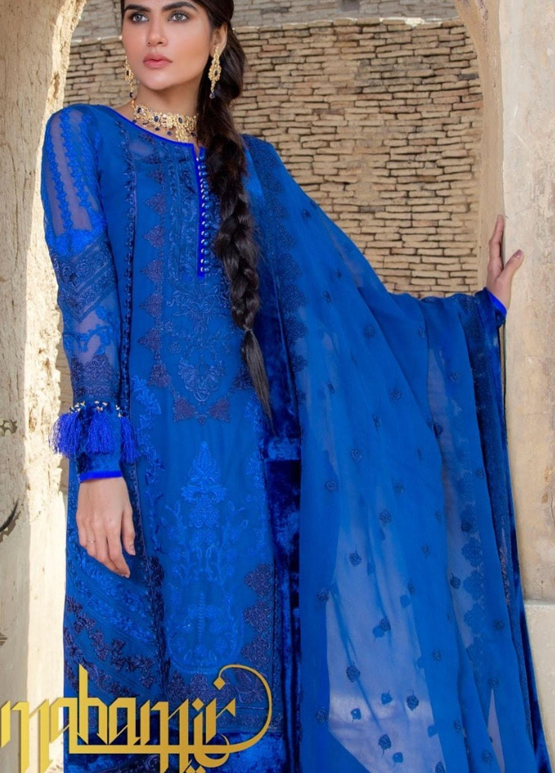 Mahamir by Tajnoor Embroidered Lawn Suits Unstitched 3 Piece TN21M D-02 - Spring / Summer Collection