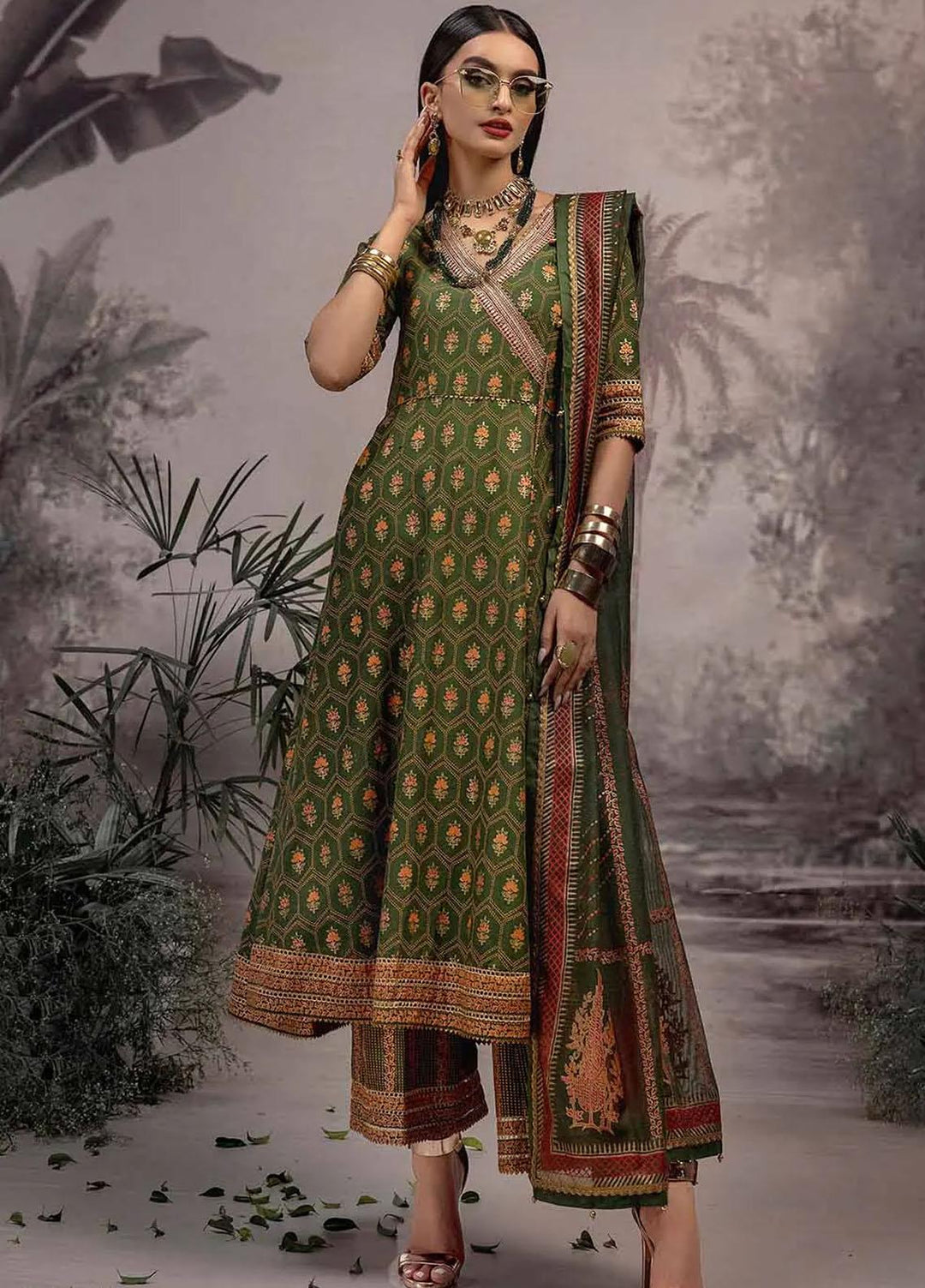 Maharani Muse By Gul Ahmed Embroidered Lawn Suits Unstitched 3 Piece GA23MM CN-32022 - Festive Collection