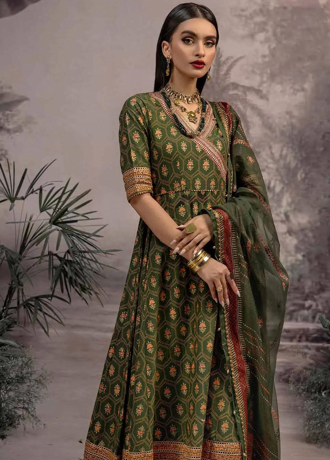 Maharani Muse By Gul Ahmed Embroidered Lawn Suits Unstitched 3 Piece GA23MM CN-32022 - Festive Collection