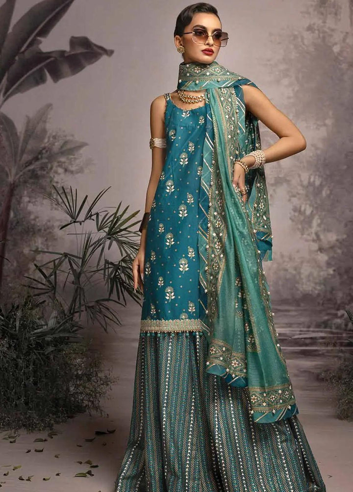 Maharani Muse By Gul Ahmed Embroidered Lawn Suits Unstitched 3 Piece GA23MM CN-32023 - Festive Collection