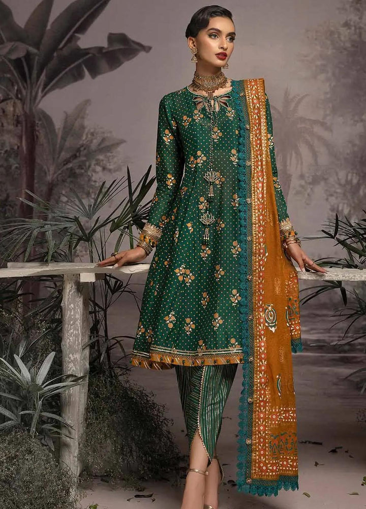 Maharani Muse By Gul Ahmed Embroidered Lawn Suits Unstitched 3 Piece GA23MM CN-32025 - Festive Collection