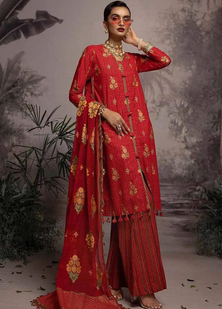 Maharani Muse By Gul Ahmed Embroidered Lawn Suits Unstitched 3 Piece GA23MM CN-32026 - Festive Collection