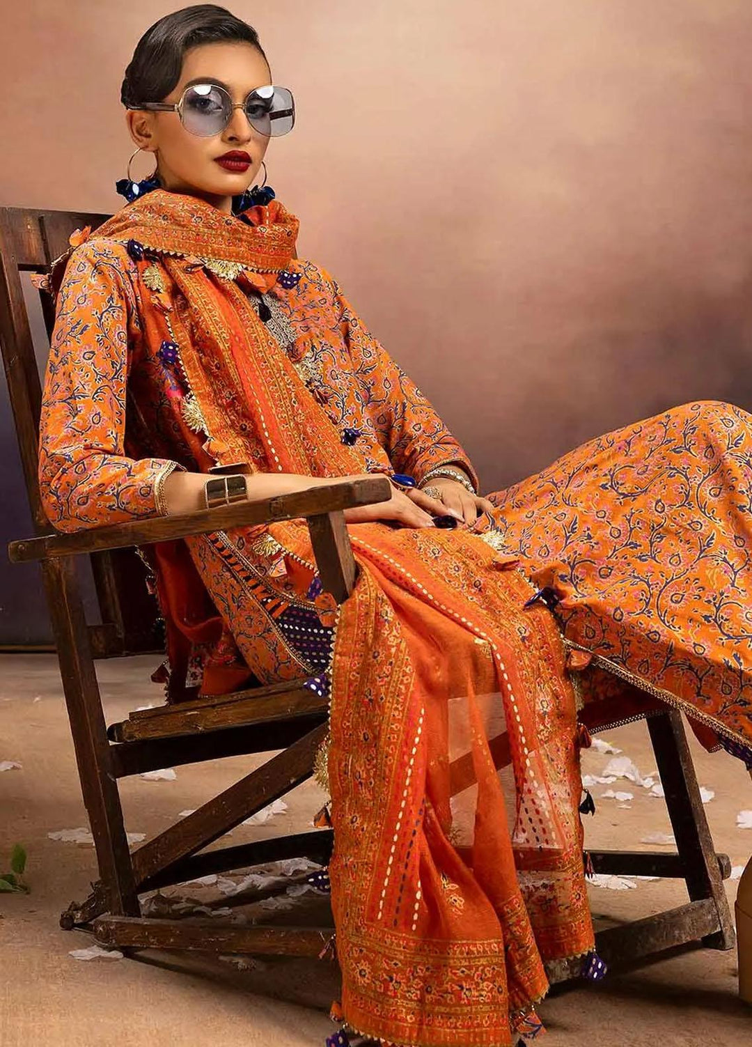 Maharani Muse By Gul Ahmed Embroidered Lawn Suits Unstitched 3 Piece GA23MM CN-32028 - Festive Collection