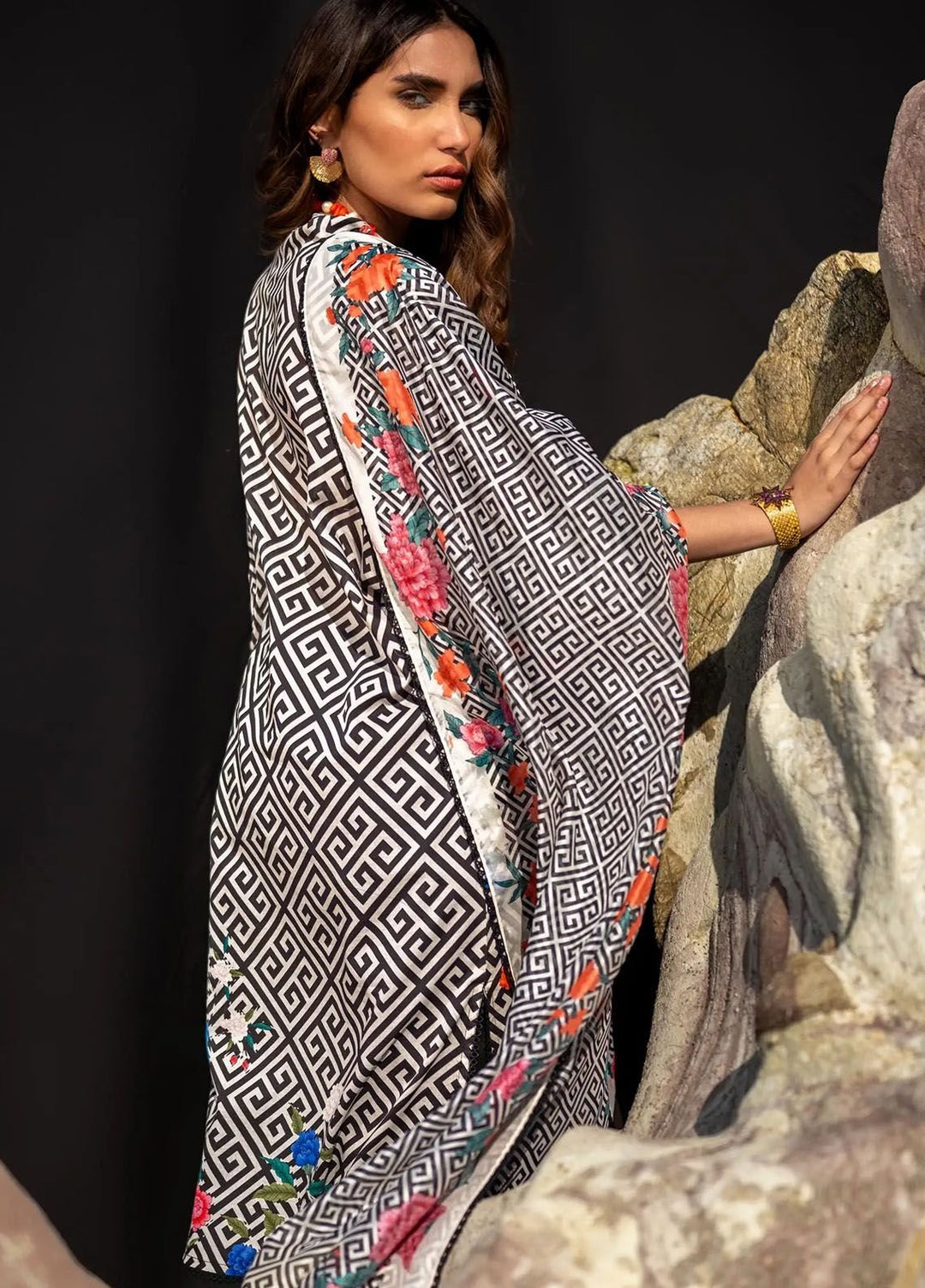 Mahay by Sana Safinaz Embroidered Lawn Suits Unstitched 2 Piece SS24MH 13A - Spring Summer Collection