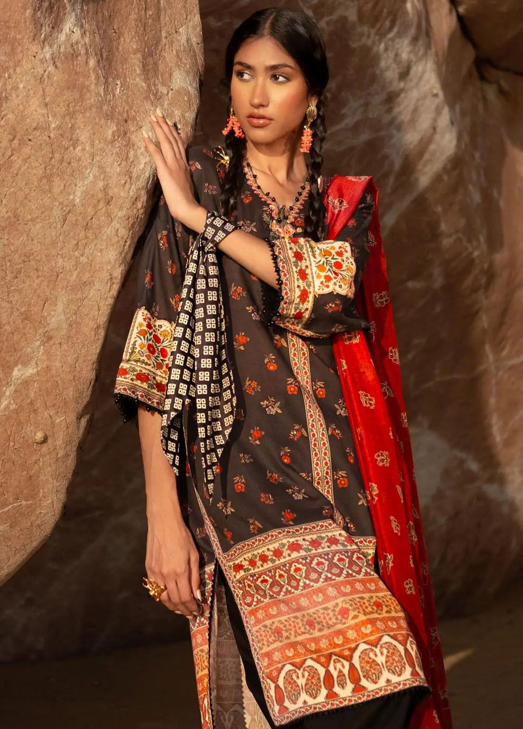 Mahay by Sana Safinaz Embroidered Lawn Suits Unstitched 2 Piece SS24MH 17A - Spring Summer Collection