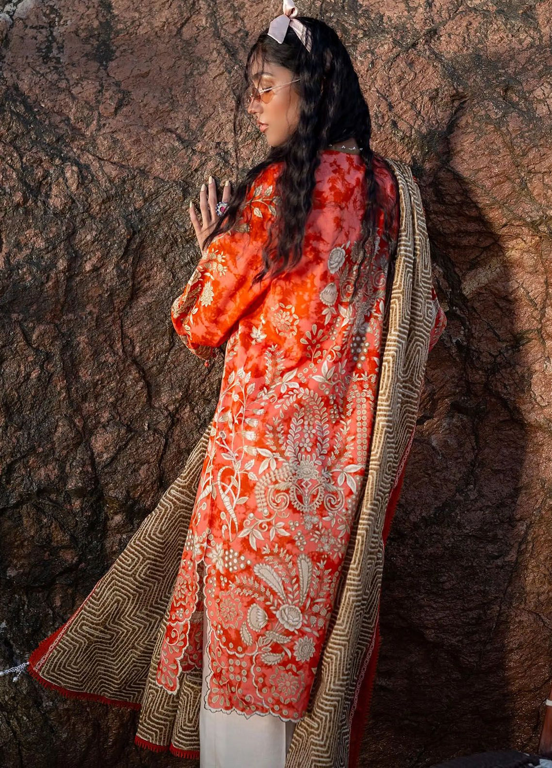 Mahay by Sana Safinaz Embroidered Lawn Suits Unstitched 2 Piece SS24MH 18A - Spring Summer Collection