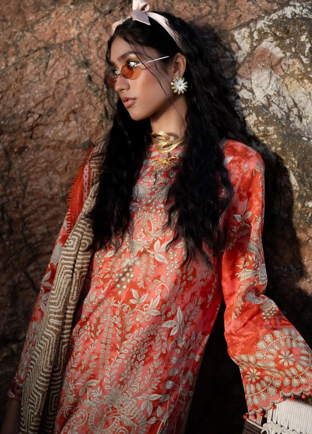 Mahay by Sana Safinaz Embroidered Lawn Suits Unstitched 2 Piece SS24MH 18A - Spring Summer Collection