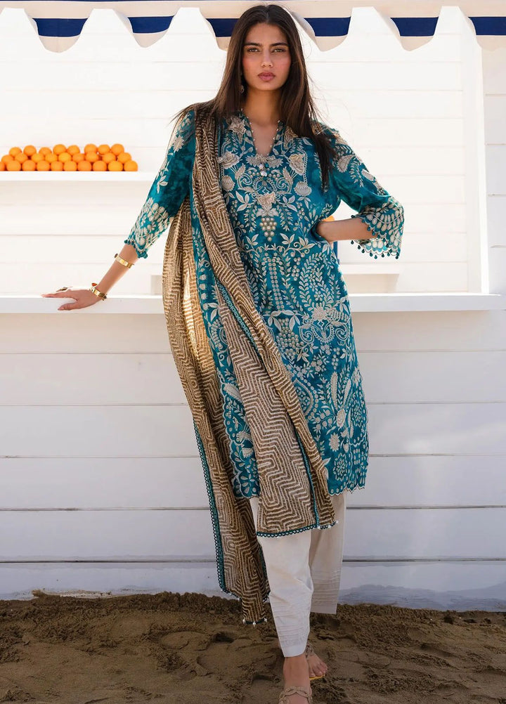Mahay by Sana Safinaz Embroidered Lawn Suits Unstitched 2 Piece SS24MH 18B - Spring Summer Collection