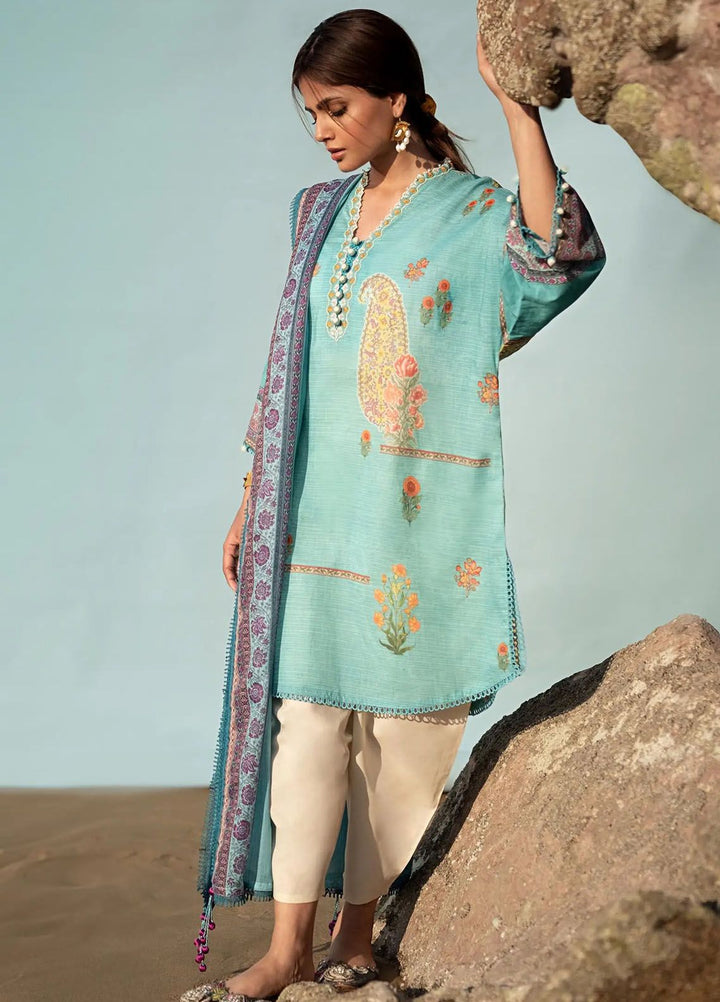 Mahay by Sana Safinaz Embroidered Lawn Suits Unstitched 2 Piece SS24MH 22B - Spring Summer Collection