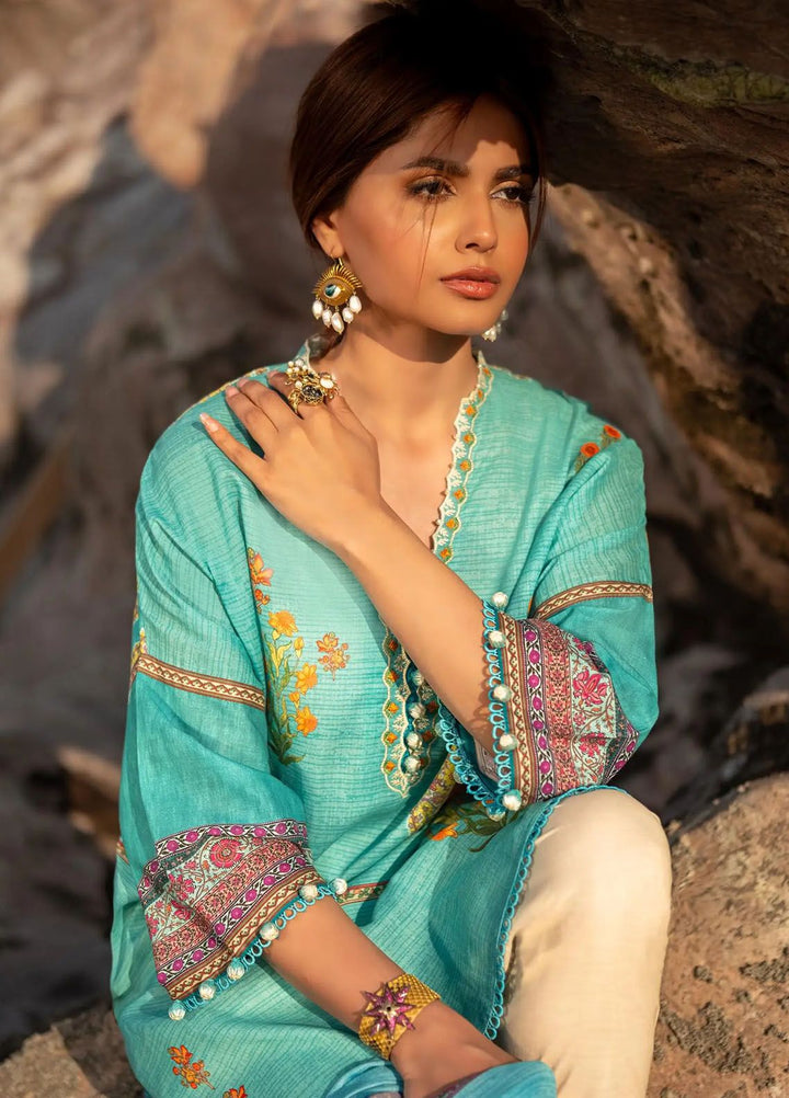 Mahay by Sana Safinaz Embroidered Lawn Suits Unstitched 2 Piece SS24MH 22B - Spring Summer Collection