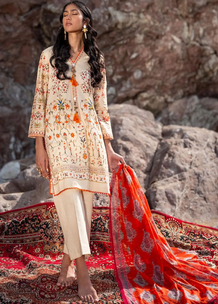 Mahay by Sana Safinaz Embroidered Lawn Suits Unstitched 2 Piece SS24MH 23A - Spring Summer Collection