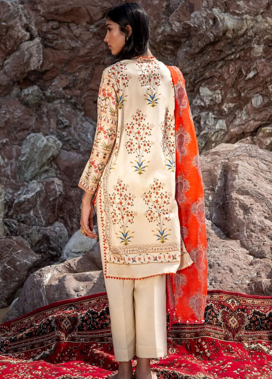 Mahay by Sana Safinaz Embroidered Lawn Suits Unstitched 2 Piece SS24MH 23A - Spring Summer Collection
