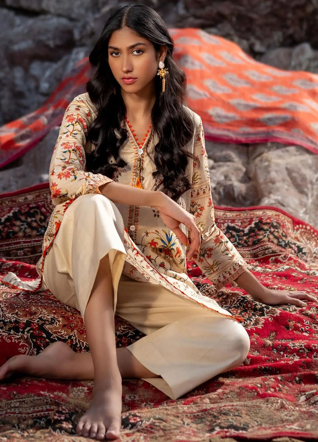 Mahay by Sana Safinaz Embroidered Lawn Suits Unstitched 2 Piece SS24MH 23A - Spring Summer Collection