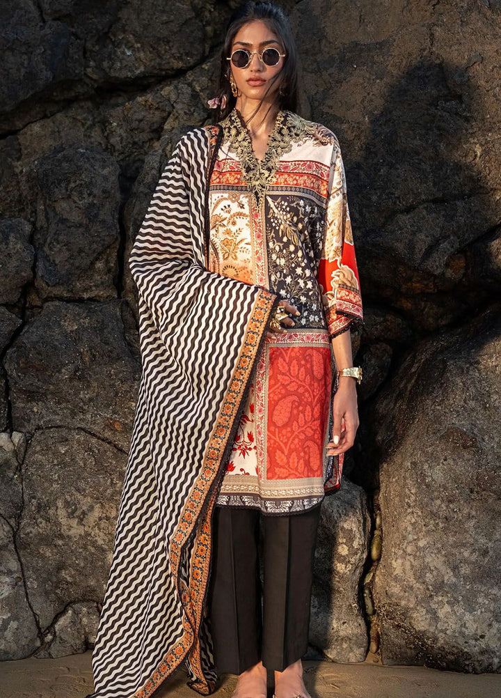 Mahay by Sana Safinaz Embroidered Lawn Suits Unstitched 2 Piece SS24MH 28A - Spring Summer Collection