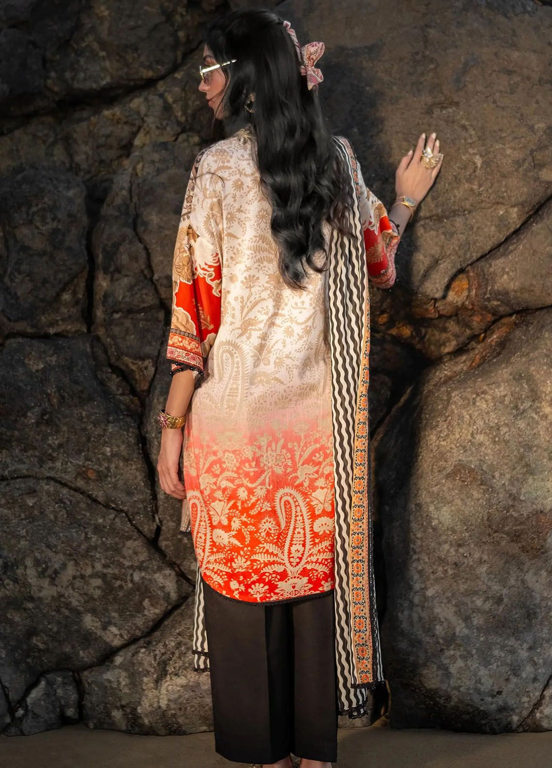 Mahay by Sana Safinaz Embroidered Lawn Suits Unstitched 2 Piece SS24MH 28A - Spring Summer Collection