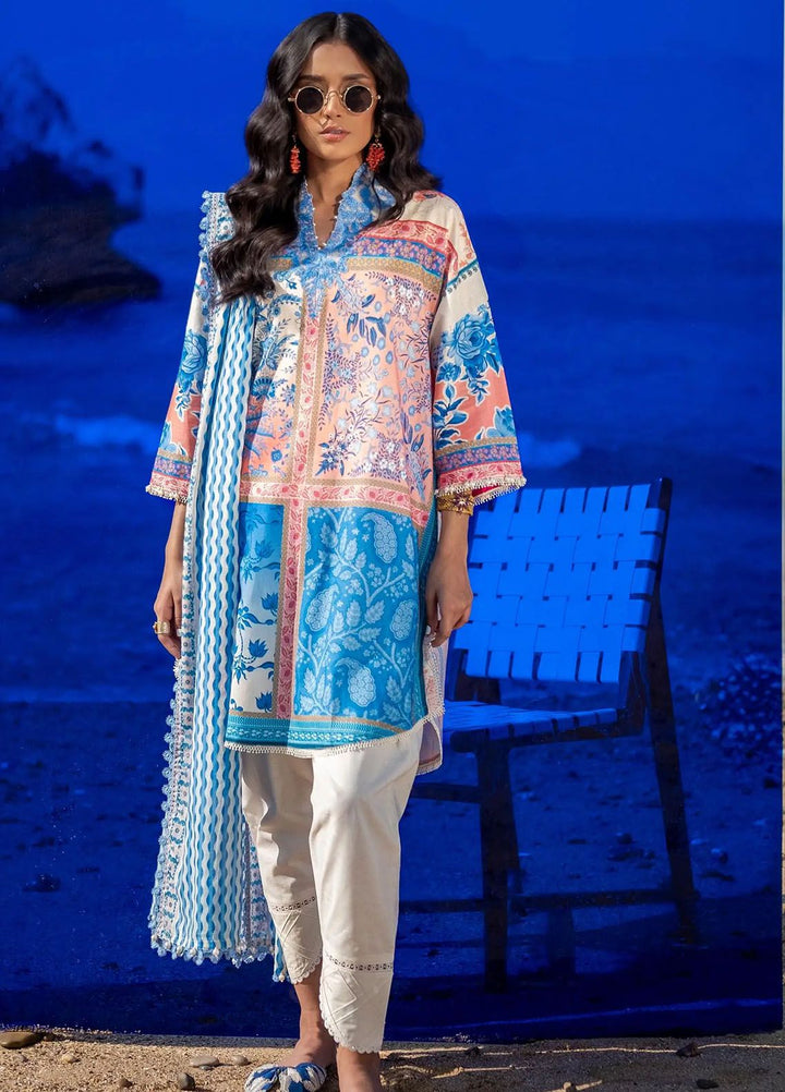 Mahay by Sana Safinaz Embroidered Lawn Suits Unstitched 2 Piece SS24MH 28B - Spring Summer Collection