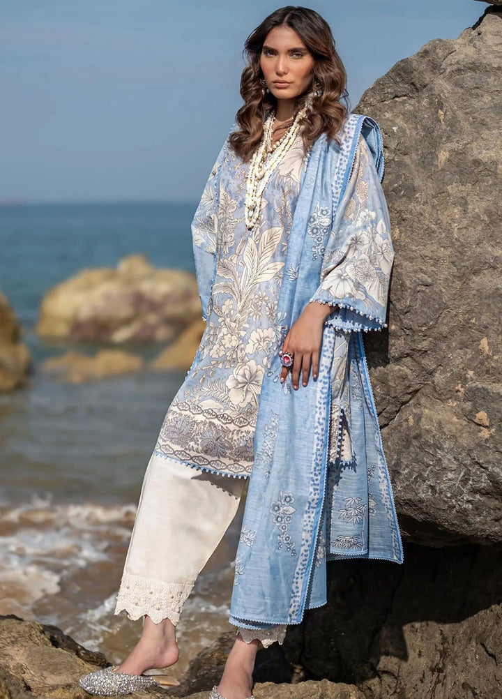 Mahay by Sana Safinaz Embroidered Lawn Suits Unstitched 2 Piece SS24MH 9A - Spring Summer Collection