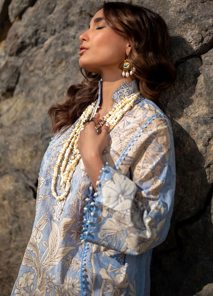 Mahay by Sana Safinaz Embroidered Lawn Suits Unstitched 2 Piece SS24MH 9A - Spring Summer Collection