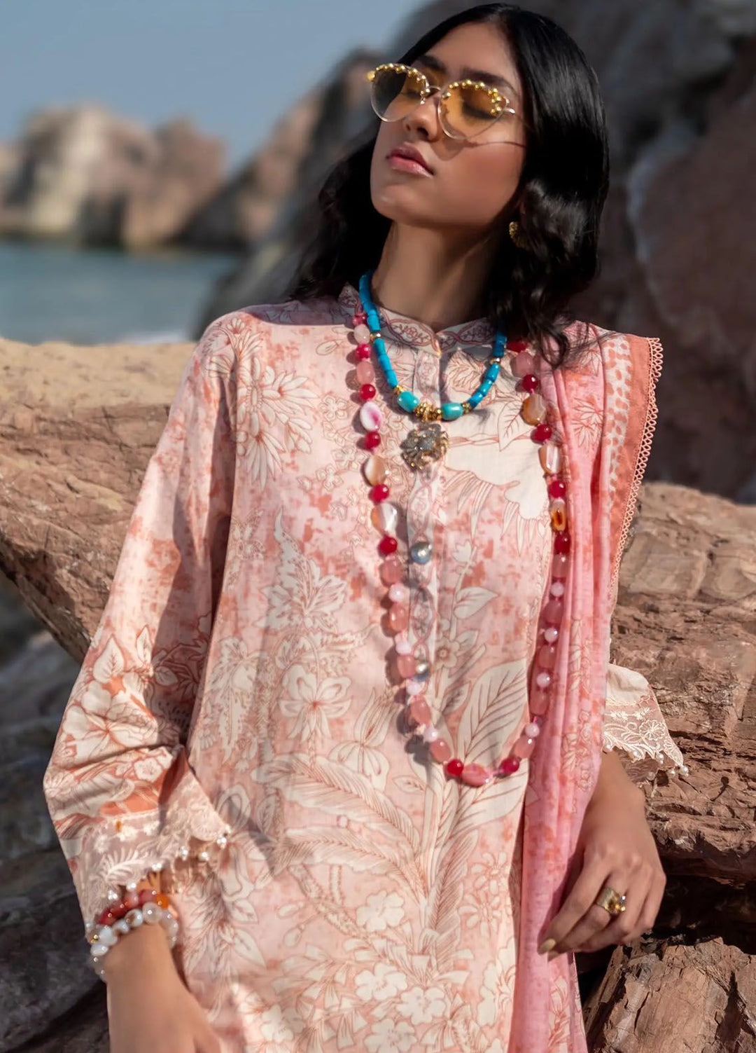 Mahay by Sana Safinaz Embroidered Lawn Suits Unstitched 2 Piece SS24MH 9B - Spring Summer Collection