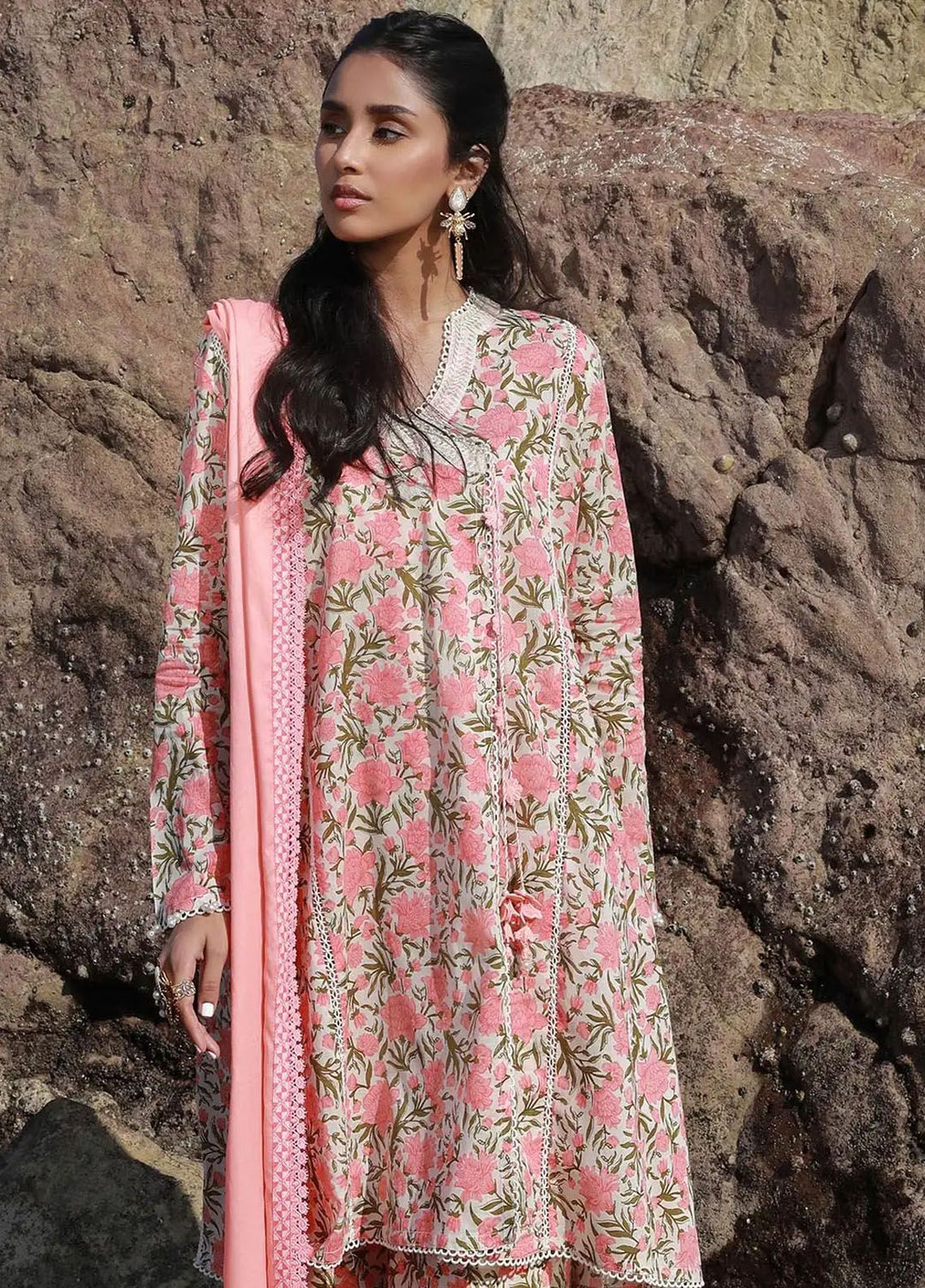 Mahay by Sana Safinaz Embroidered Lawn Suits Unstitched 3 Piece SS24MH 4B - Spring Summer Collection
