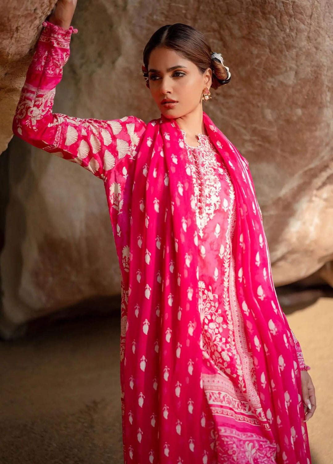 Mahay by Sana Safinaz Embroidered Lawn Suits Unstitched 3 Piece SS24MH 5A - Spring Summer Collection