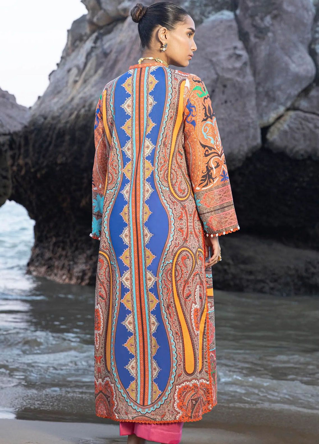 Mahay by Sana Safinaz Printed Lawn Suits Unstitched 2 Piece SS24MH 12A - Spring Summer Collection