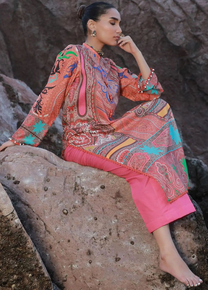 Mahay by Sana Safinaz Printed Lawn Suits Unstitched 2 Piece SS24MH 12A - Spring Summer Collection
