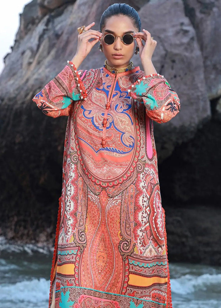 Mahay by Sana Safinaz Printed Lawn Suits Unstitched 2 Piece SS24MH 12A - Spring Summer Collection