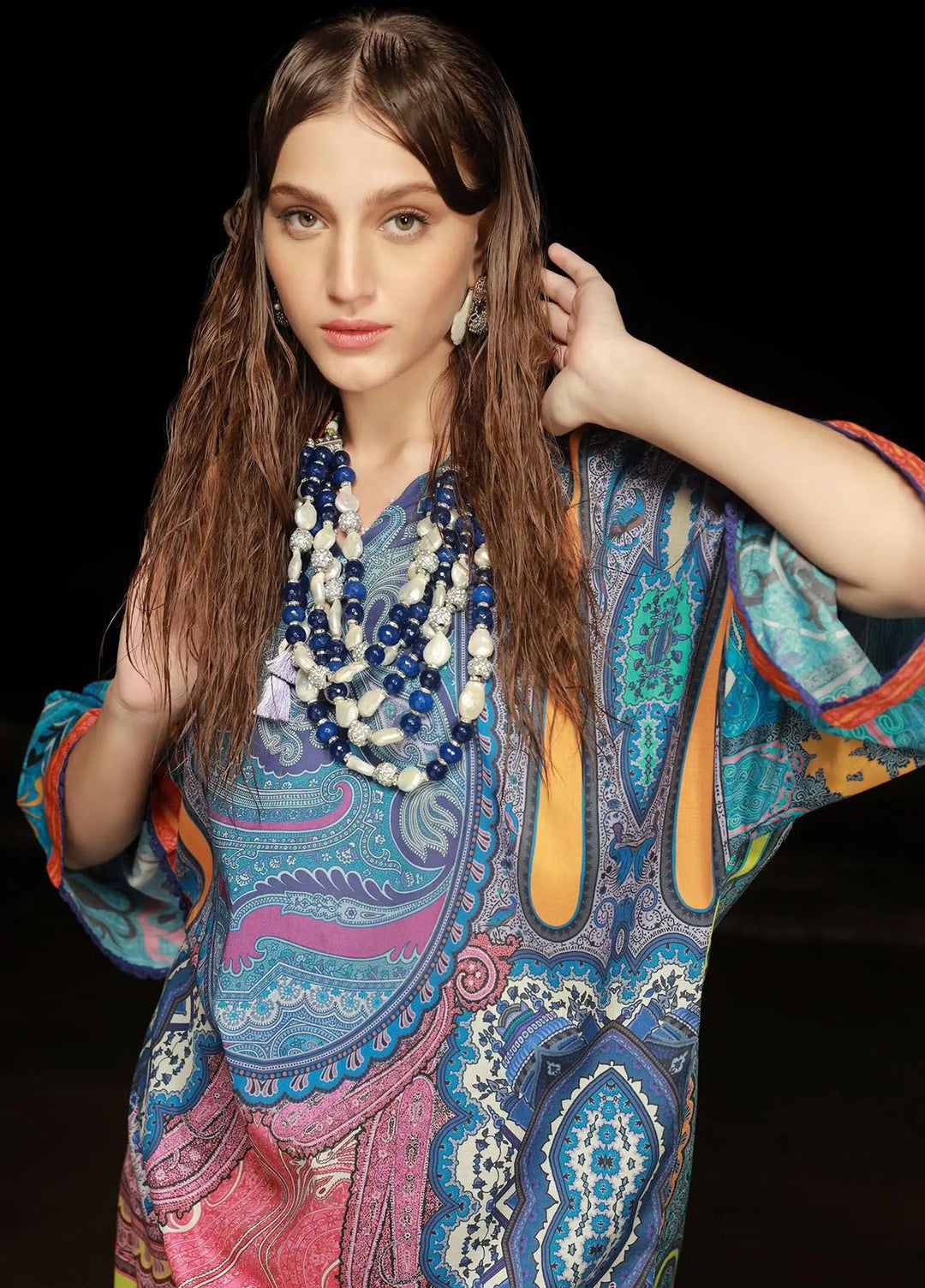 Mahay by Sana Safinaz Printed Lawn Suits Unstitched 2 Piece SS24MH 12B - Spring Summer Collection