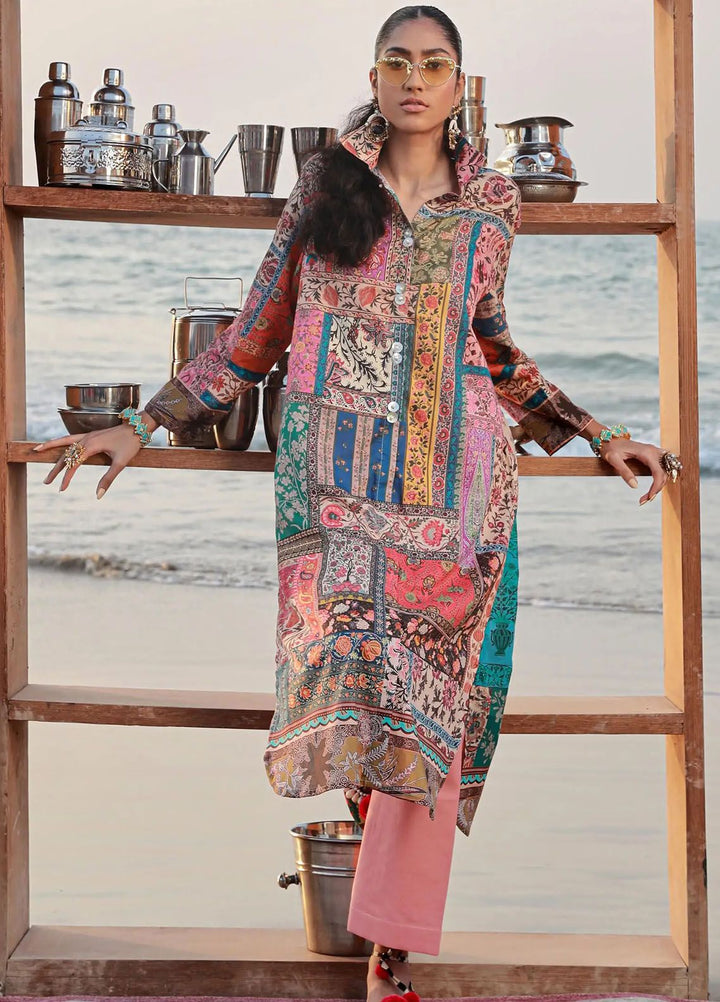 Mahay by Sana Safinaz Printed Lawn Suits Unstitched 2 Piece SS24MH 14A - Spring Summer Collection
