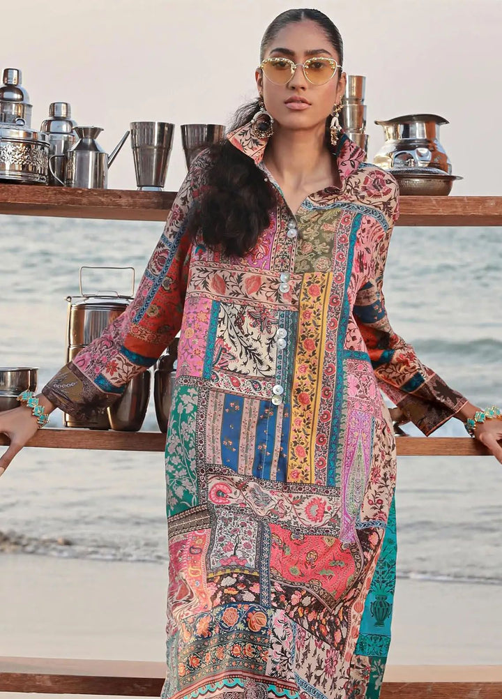 Mahay by Sana Safinaz Printed Lawn Suits Unstitched 2 Piece SS24MH 14A - Spring Summer Collection