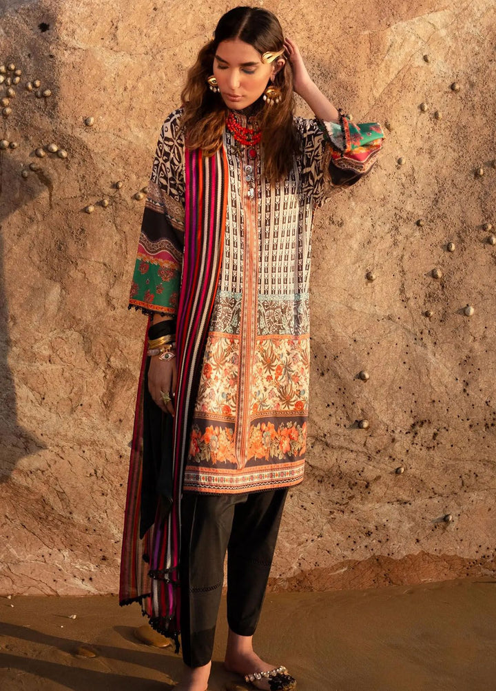 Mahay by Sana Safinaz Printed Lawn Suits Unstitched 2 Piece SS24MH 24A - Spring Summer Collection