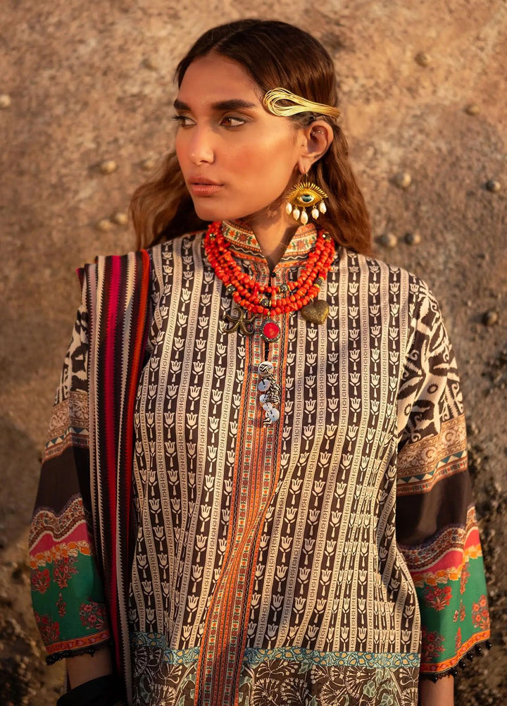 Mahay by Sana Safinaz Printed Lawn Suits Unstitched 2 Piece SS24MH 24A - Spring Summer Collection