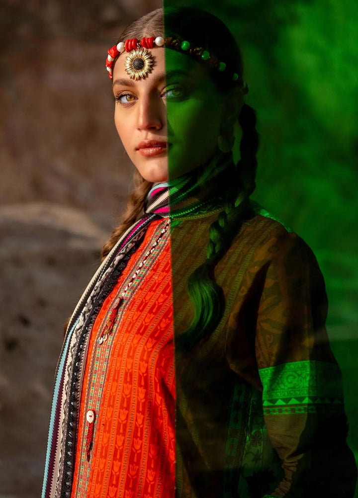 Mahay by Sana Safinaz Printed Lawn Suits Unstitched 2 Piece SS24MH 24B - Spring Summer Collection