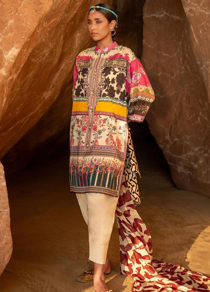 Mahay by Sana Safinaz Printed Lawn Suits Unstitched 2 Piece SS24MH 27A - Spring Summer Collection